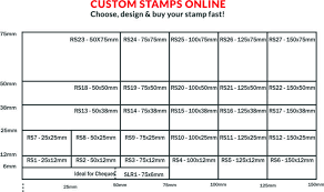 What Size Can You Make Rubber Stamps Custom Stamps Online