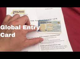global entry card opening package and
