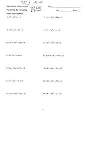 Factoring By Grouping