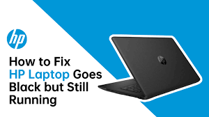 fix your hp laptop goes black but still
