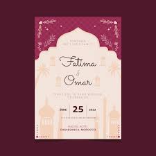 muslim wedding invitation images free