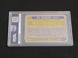 We do not factor unsold items into our prices. Lot Psa 9 Mint 1987 Topps Future Stars Bo Jackson Rookie 170 Baseball Cards