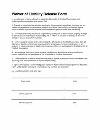 Property Damage Waiver Form Template Claim Release Resume