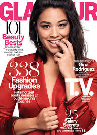 gina rodriguez featured in glamour as