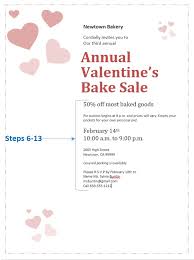 Make your own invitations at the do it yourself invitations resource. How To Create A Valentine S Day Sale Invitation Using An Office Com Template Office Skills Blog