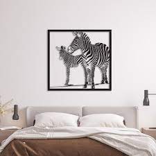 Zebra Wall Decor Animal Metal Decor