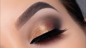 golden metallic smokey eyes tutorial