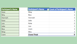 how to count frequency of text in excel