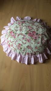 Round Square Chair Cushion Cover Pink