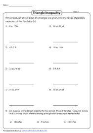 Found worksheet you are looking for? Triangle Inequality Theorem Worksheets