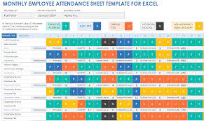 free excel attendance tracker sheets