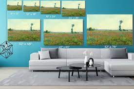 Claude Monet Poppy Field Wall Art Large