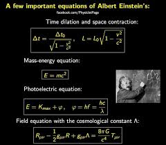 Equations Einstein Albert Einstein