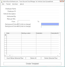 Mileage Chart Template Excel Mileage Calculator Editable Log