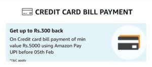 Maybe you would like to learn more about one of these? Amazon Credit Card Bill Pay Offer Get Flat 25 Cashback