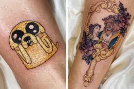 40 unique and cool glitter tattoos