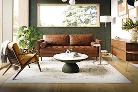 mid century modern living room