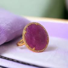 natural large ruby gemstone ring