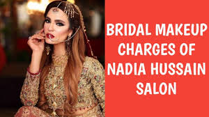 latest bridal makeup charges of nadia