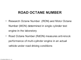 Octane And Cetane Numbers