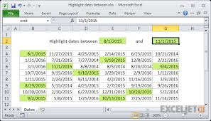 Excel Formula Highlight Dates That Are Weekends Exceljet