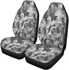 Set Of 2 Car Seat Covers Grey