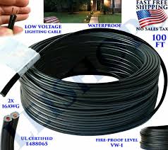 Low Voltage Landscape Lighting Wire 16 2 Burial Outdoor Garden Patio Cable 100ft For Sale Online Ebay