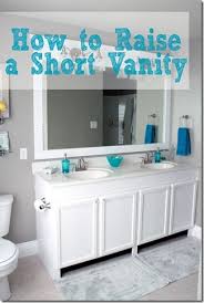 How To Raise Up A Short Vanity