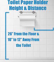 toilet paper holder height distance