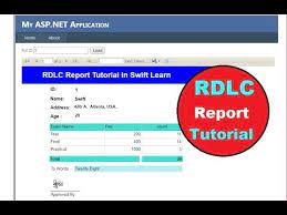 rdlc report in asp net c 1 how to