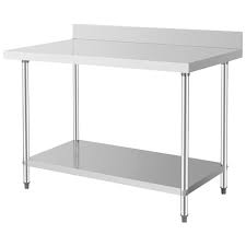 It is nsf certified and can therefore be used as a food prep table. Stainless Steel Kitchen Work Table With Top Shelf Work Bench With Over Shelf Bn W31 View Work Table With Top Shelf Cosbao Product Details From Foshan Nanhai Xiaotang Baonan Kitchen Equipment Factory On