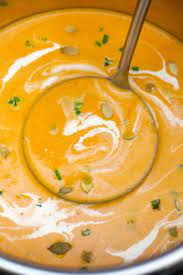 Instant Pot Roasted Butternut Squash Soup gambar png