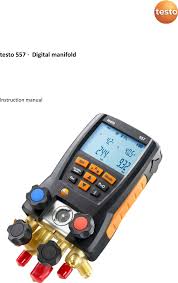 05601557 Digital Manifold User Manual Testo Instruments