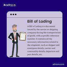 functions of bill of lading bol or bl