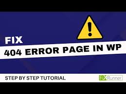 wordpress error 404 page not found
