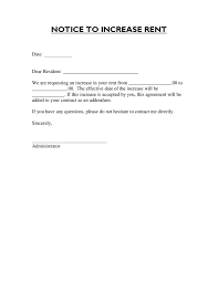 Rent Increase Letter Template Letter Templates Lettering