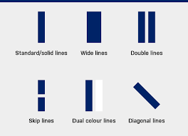 diffe types of road markings