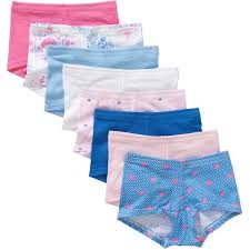 Girls Assorted Comfortsoft Cotton Boy Short Panties 8 Pack