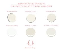Erin Walsh Design White Paint Color Guide