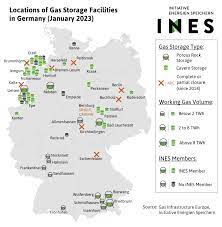 gas storage locations inesines