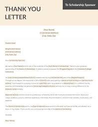 a scholarship thank you letter
