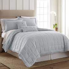light blue linen bedding collection