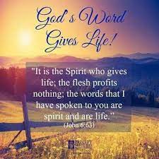 The Word Of God - For the Common People, January 1 The words that I speak  to you are spirit, and they are life.—John 6:63. The Bible was not written  for the