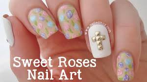 studded cross nail art tutorial