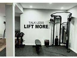 Gym Decal Vinyl Wall Lettering Training