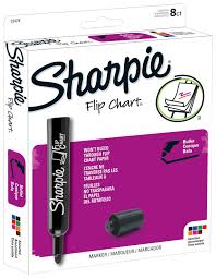 Sharpie Flip Chart Markers Bullet Tip Assorted Colors Set Of 8