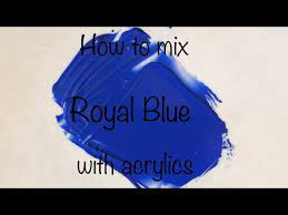 How To Make Royal Blue Color Acrylics