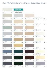 Paint Color Chart Dulux Colour Chart