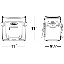 rtic soft cooler 12 can insulated bag