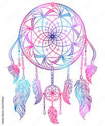 colorful dream catcher with ornament